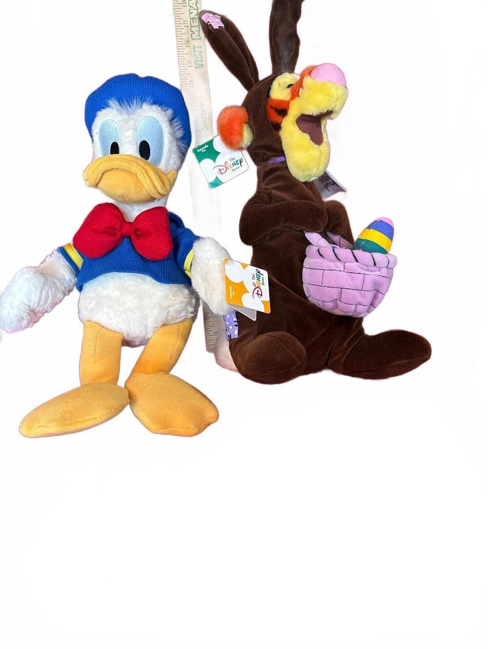 Disney Donald Duck and Tigger as the Easter BunnyPlush Toy Set